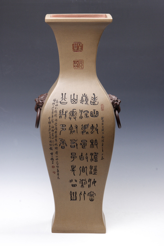 鹤颈百寿长春瓶2