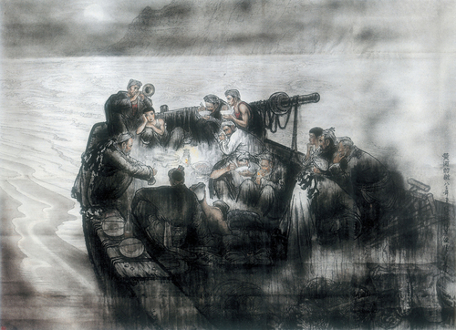 黄河的歌 270×200cm  1983年