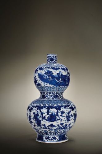 明嘉靖 青花群仙祝寿大葫芦瓶 2127.5万元 2013年秋拍 北京保利