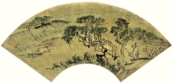 2、陆俨少  《曲江行吟图》2014北京匡时迎春拍卖 成交价35.6万元