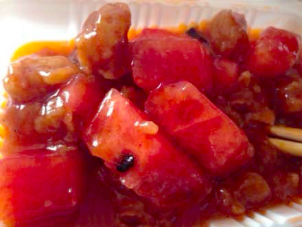 高校食堂现神菜西瓜炒肉-网友：实在把持不住了！4