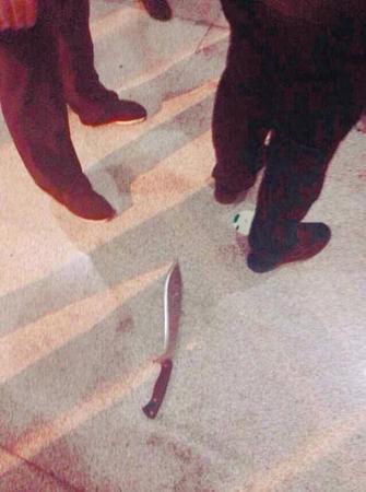 砍伤民警的凶器