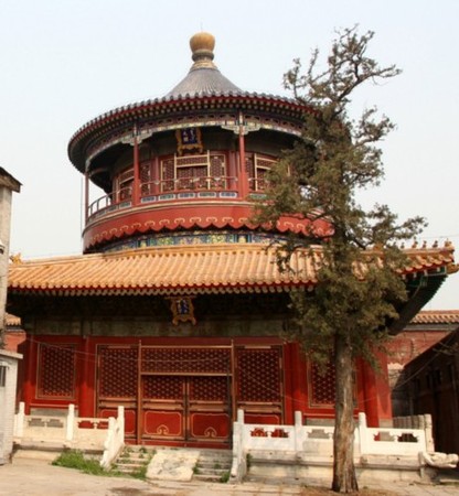 修缮后的乾元阁。