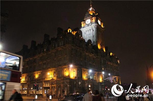 19公投当日，爱丁堡街头一景。  摄影：白天行