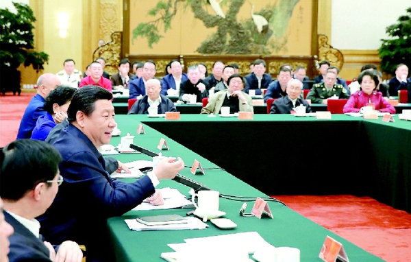 10月15日，中共中央总书记、国家主席、中央军委主席习近平在北京主持召开文艺工作座谈会并发表重要讲话。 新华社记者 鞠鹏 摄