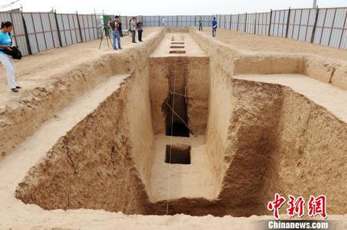 图为上官婉儿墓葬。记者张远摄