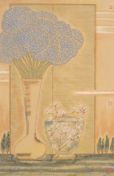 徐冬青《它们静静伫立着》68X45CM 2013年