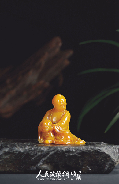 4976清早期·田黄石七宝罗汉像_副本