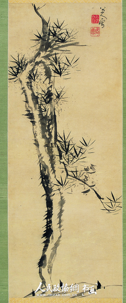 馆藏作品 清·八大山人《古松》_副本_副本_副本