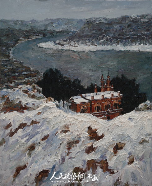 《风景系列》之一 油画 刘若望 _副本