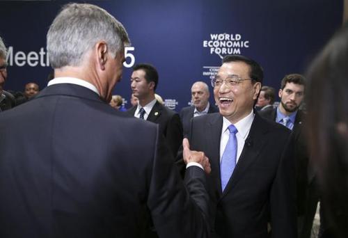 李克强总理与工商理事会代表对话会的嘉宾交流2