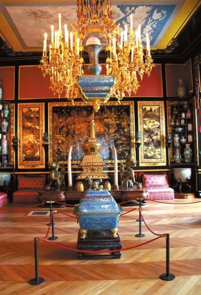 枫丹白露宫中国馆资料照片。