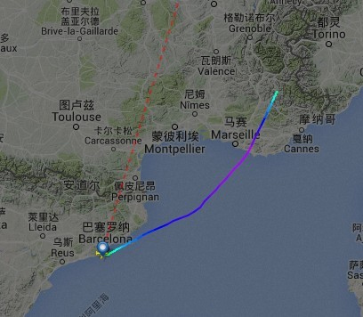 一架空客320飞机在法国南部坠毁2