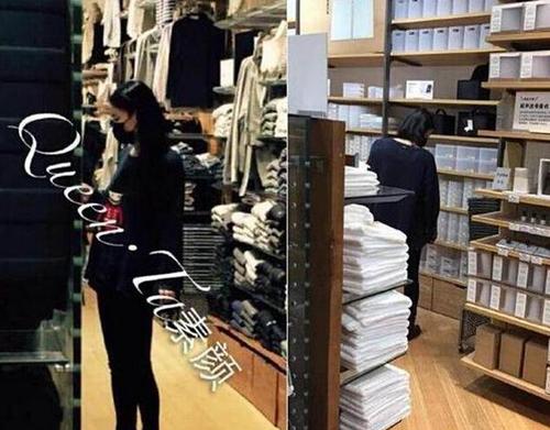 王菲逛街被指孕味浓（资料图）