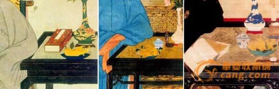 　《衍圣公夫人燕居图》中桌旁的佛手