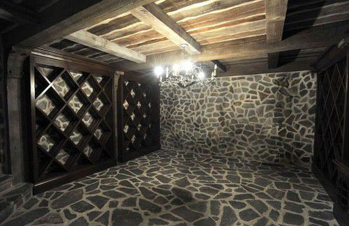 娱乐室下面有个酒窖。