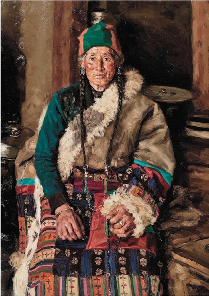 杨飞云 冬日盛装 130×90cm 2015年