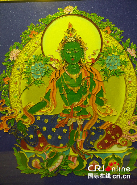 已完成掐丝的绘画班学员作品