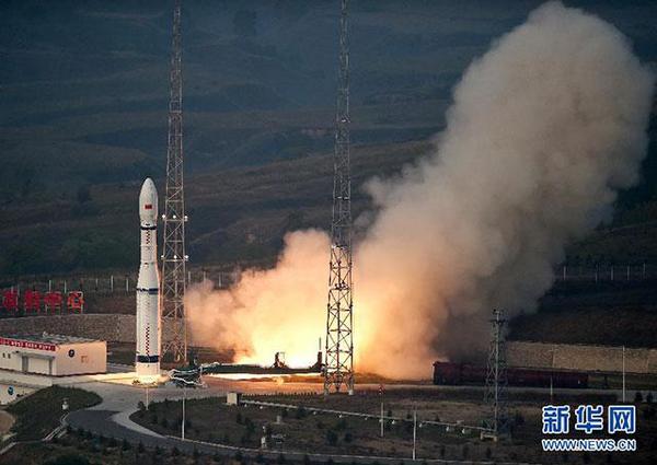 长征六号火箭发射现场