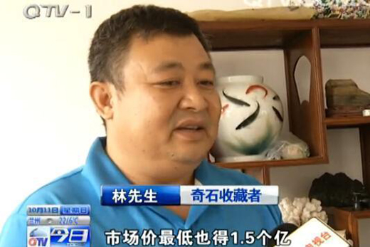 捡奇石有熊猫图案