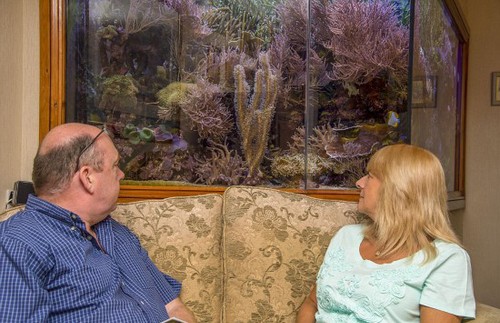 拉金对鱼十分痴迷。（网页截图）