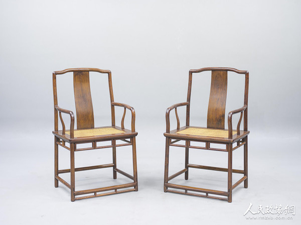 六、黄花梨南官帽椅一对_副本
