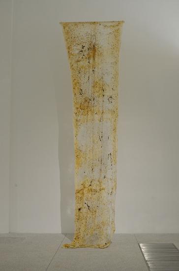 蚕山水 梁绍基 蚕丝、蚕蛹、蚕砂、蚕尿渍