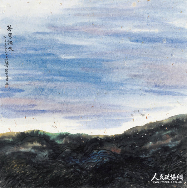 20  邵晓峰《苍穹极光》，69.5cm×69.5cm，2015年_副本