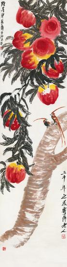 齐白石《吉昌永寿》