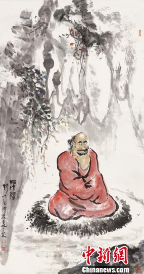 图为钱大礼作品达摩图?！≌憬朗豕?摄