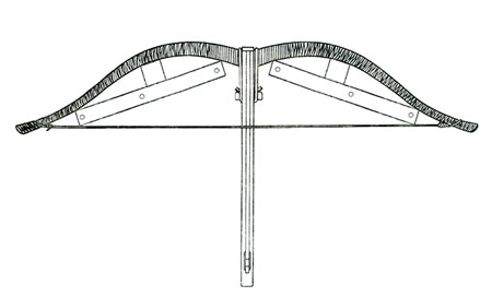 弓弩复原示意图