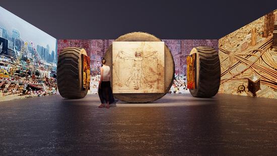 后工业时代 摄影装置 尺寸可变 2015 傅文?。ㄖ泄? data-link=