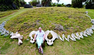 辛西娅·茅斯博士1972年来到安波塞利从事大象研究。在她的研究基地，摆放着大量死去大象的尸骨。她可以准确说出每一头大象的家族背景。