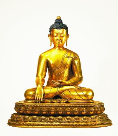 十四世纪释迦牟尼像 成交价：103500000元