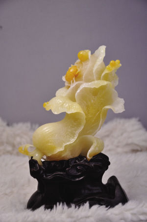 金丝玉作品《百财》。