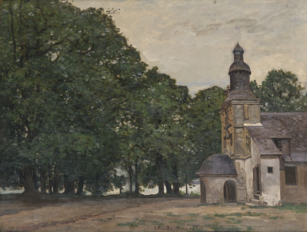 2015西泠秋拍 克劳德?莫奈 《翁弗勒圣母院的小教堂》