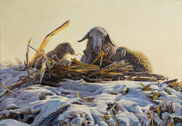 三羊开泰.2003年（100cmX70cm） 王还霆