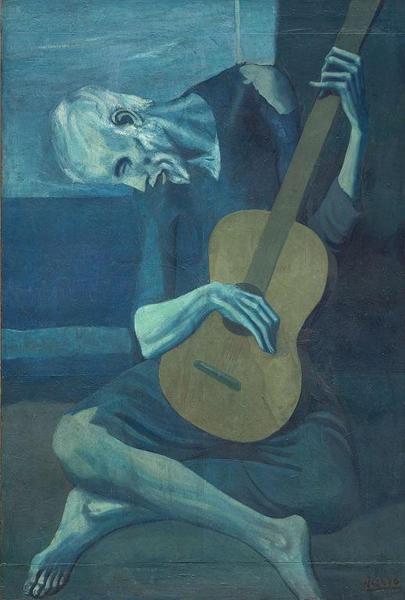 The Old Guitarist，1903–04，毕加索