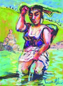 罗中立《过河》