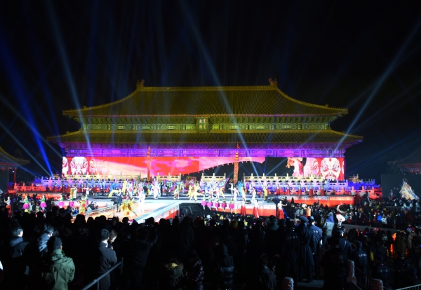 这是活动现场（1月1日摄）。