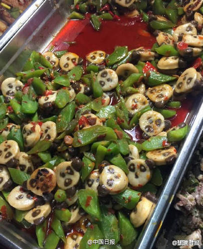 莴笋炒“熊猫”