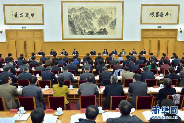 1月8日，全国统战部长会议在北京召开，中共中央政治局常委、全国政协主席俞正声出席并讲话。 新华社记者 李涛 摄1