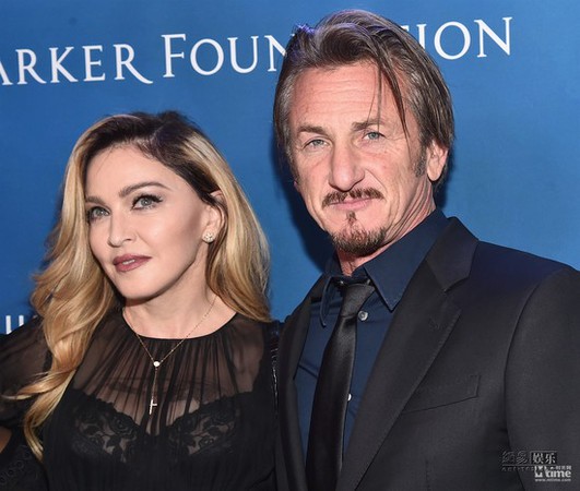 西恩潘与前妻麦当娜。