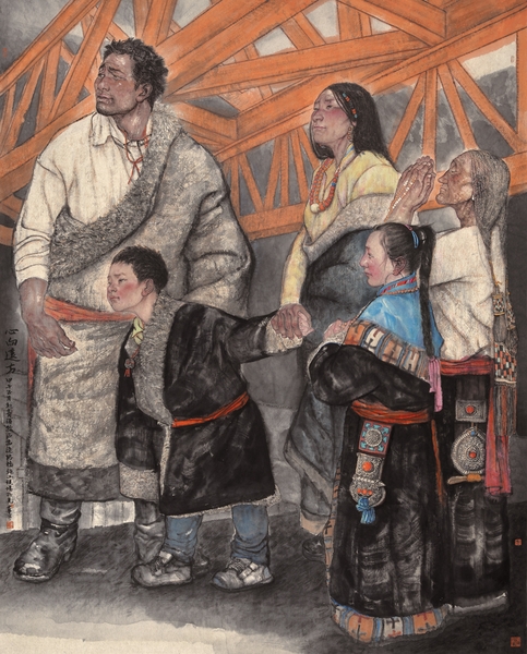 心向远方223x179cm纸本设色2014_副本