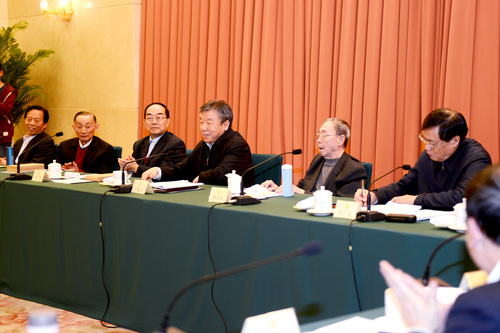 全国政协京昆室成立30年座谈会现场 全国政协副主席、京昆室主任卢展工讲话