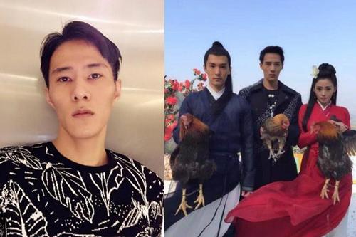 张林焕在《太子妃升职记》中试验太子妃穿越之前的“张鹏”（中）