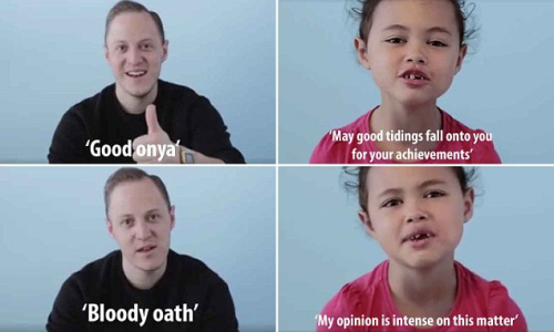 萌萌哒：6岁小女孩教澳大利亚方言视频窜红网络