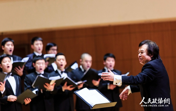 阎肃作品合唱音乐会现场 向炜摄2