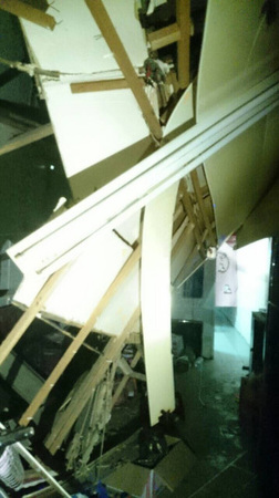 台湾高雄地震台南多处楼房倾倒 马英九抵应变中心2