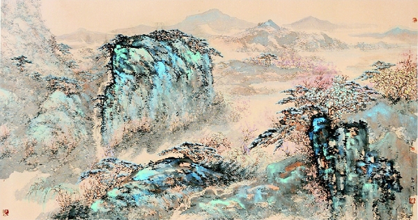 青山聚秀 中国画 戴淑娟